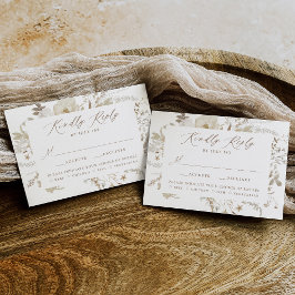 エレガントヴィンテージフローラの選結婚択 出欠カード