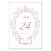 エレガントヴィンテージフローラオーナメントフレ結婚ーム テーブルナンバー (裏面)