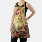 エレガントヴィンテージフローラバラビクトリアンスタイル エプロン (インサイチュ)