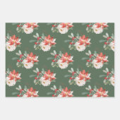 エレガントヴィンテージフローラバラ ラッピングペーパーシート (正面3)