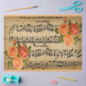 エレガントヴィンテージフローラバラ 薄葉紙 (クラフト)