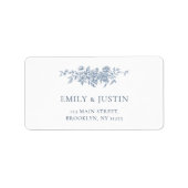 エレガントヴィンテージフローラブ結婚ルーのアドレス ラベル (正面)