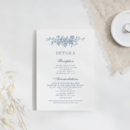 エレガントヴィンテージフローラブ結婚ルー詳細 エンクロージャーカード