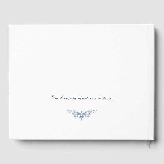 エレガントヴィンテージフローラブ結婚ルー ゲストブック (裏面)