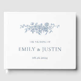 エレガントヴィンテージフローラブ結婚ルー ゲストブック