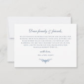 エレガントヴィンテージフローラブ結婚ルー サンキューカード (裏面)