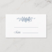 エレガントヴィンテージフローラブ結婚ルー プレイスカード (正面)