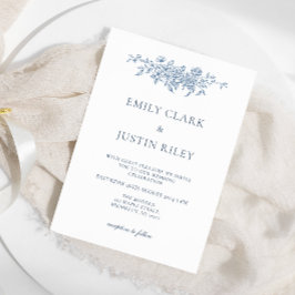 エレガントヴィンテージフローラブ結婚ルー 招待状