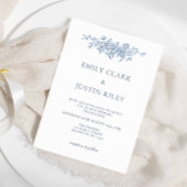 エレガントヴィンテージフローラブ結婚ルー 招待状