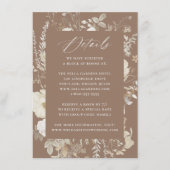 エレガントヴィンテージフローラブ結婚ロン詳細 エンクロージャーカード (正面)