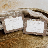 エレガントヴィンテージフローラブ結婚ロン 出欠カード