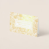 エレガントヴィンテージフローラペイズリー 箔カード (正面)