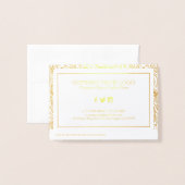 エレガントヴィンテージフローラペイズリー 箔カード (裏面封筒付き)