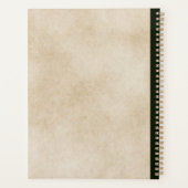 エレガントヴィンテージフローラライブラリのブックカバ結婚ー プランナー手帳 (裏面)