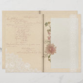 エレガントヴィンテージフローラ履歴ページの表示 (正面/裏面)