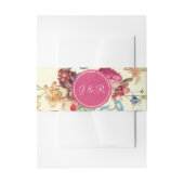 エレガントヴィンテージフローラ招待状用帯 招待状ベリーバンド (正面例)