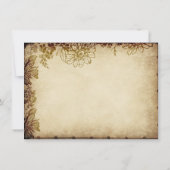 エレガントヴィンテージフローラ素朴結婚式招待状 招待状 (裏面)