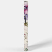 エレガントヴィンテージフローラ紫ピンクパーソナライズされた Case-Mate iPhoneケース (裏面 / 右)