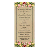 エレガントヴィンテージフローラ結婚式 プログラム (正面)