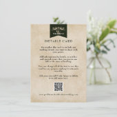 エレガントヴィンテージフローラ結婚章のカード挿入 エンクロージャーカード (スタンド正面)