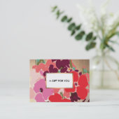 エレガントヴィンテージフローラ金ゴールドギフトカード 割引カード (スタンド正面)