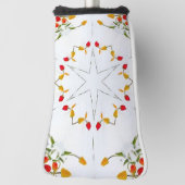 エレガントヴィンテージフローラ ゴルフヘッドカバー (回転90)