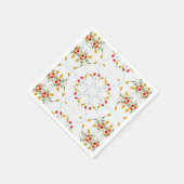 エレガントヴィンテージフローラ スタンダードカクテルナプキン (角)