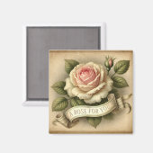 エレガントヴィンテージフローラ「バラ」 マグネット (正面/裏面)