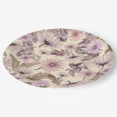 エレガントヴィンテージフローラ ペーパープレート (アングル)