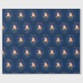 エレガントヴィンテージブクラシックルーサンタクロース ラッピングペーパー (フラット)