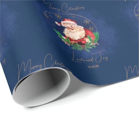 エレガントヴィンテージブクラシックルーサンタクロース ラッピングペーパー (ロールコーナー)