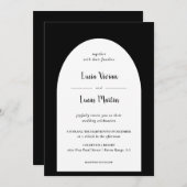 エレガントヴィンテージブフォーマルラ結婚ク 招待状 (正面/裏面)