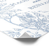 エレガントヴィンテージブフランスのルーフローラへようこそ ポスター (角)