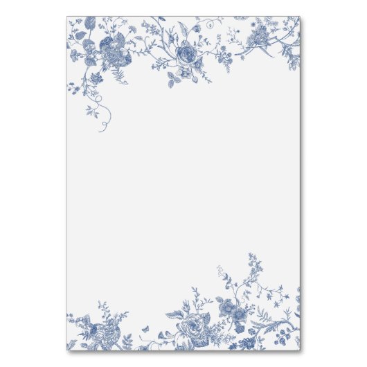 エレガントヴィンテージブフランスのルーフローラジュイ テーブルナンバー (裏面)