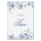 エレガントヴィンテージブフランスのルーフローラジュイ テーブルナンバー (正面)