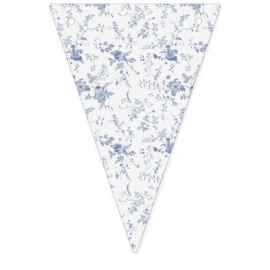 エレガントヴィンテージブフランスのルーフローラジュイ バンティングフラッグ (第1の旗)