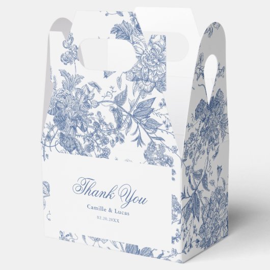 エレガントヴィンテージブフランスのルーフローラジュイ フェイバーボックス (オープン)