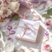 エレガントヴィンテージブライダルシャワーの願いとアドバイス ノートカード