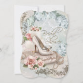 エレガントヴィンテージブライダルシャワー 招待状 (正面)