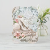 エレガントヴィンテージブライダルシャワー 招待状 (スタンド正面)