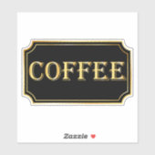 エレガントヴィンテージブラックと金ゴールドパントリーラベル シール (シート)