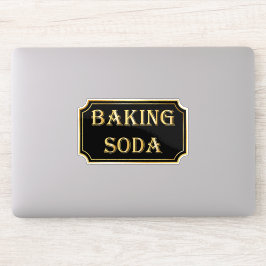 エレガントヴィンテージブラックと金ゴールドパントリーラベル シール