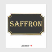 エレガントヴィンテージブラックと金ゴールドパントリーラベル シール (シート)