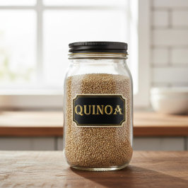 エレガントヴィンテージブラックと金ゴールドパントリーラベル シール