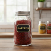 エレガントヴィンテージブラックと金ゴールドパントリーラベル シール