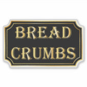 エレガントヴィンテージブラックと金ゴールドパントリーラベル シール (正面)