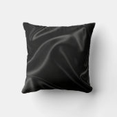 エレガントヴィンテージブラックシルクデザイン装飾用クッション クッション (裏面)