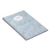 エレガントヴィンテージブルーグレートイレデジュウスモール ノートブック (右側)