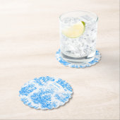 エレガントヴィンテージブルーターコイズトワルドジュイ ペーパーコースター (インサイチュ)