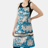 エレガントヴィンテージブルーターコイズレイクトワルドジュイ エプロン (インサイチュ)